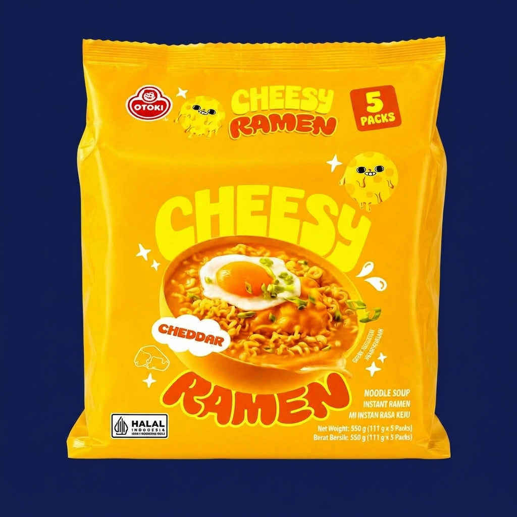 OTOKI Cheesy Cheddar Ramen pack of 5, 111g each