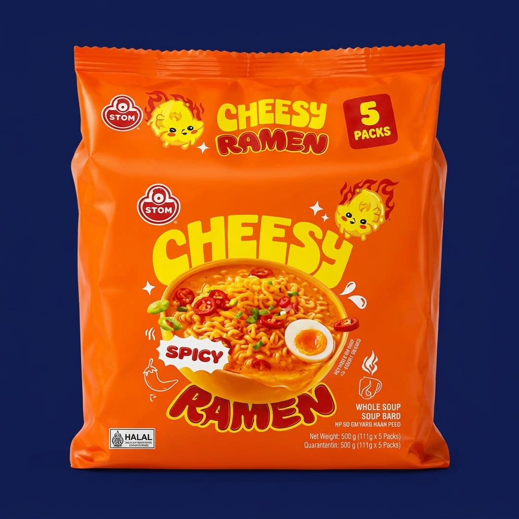 OTOKI Cheesy Spicy Ramen pack of 5, 111g each