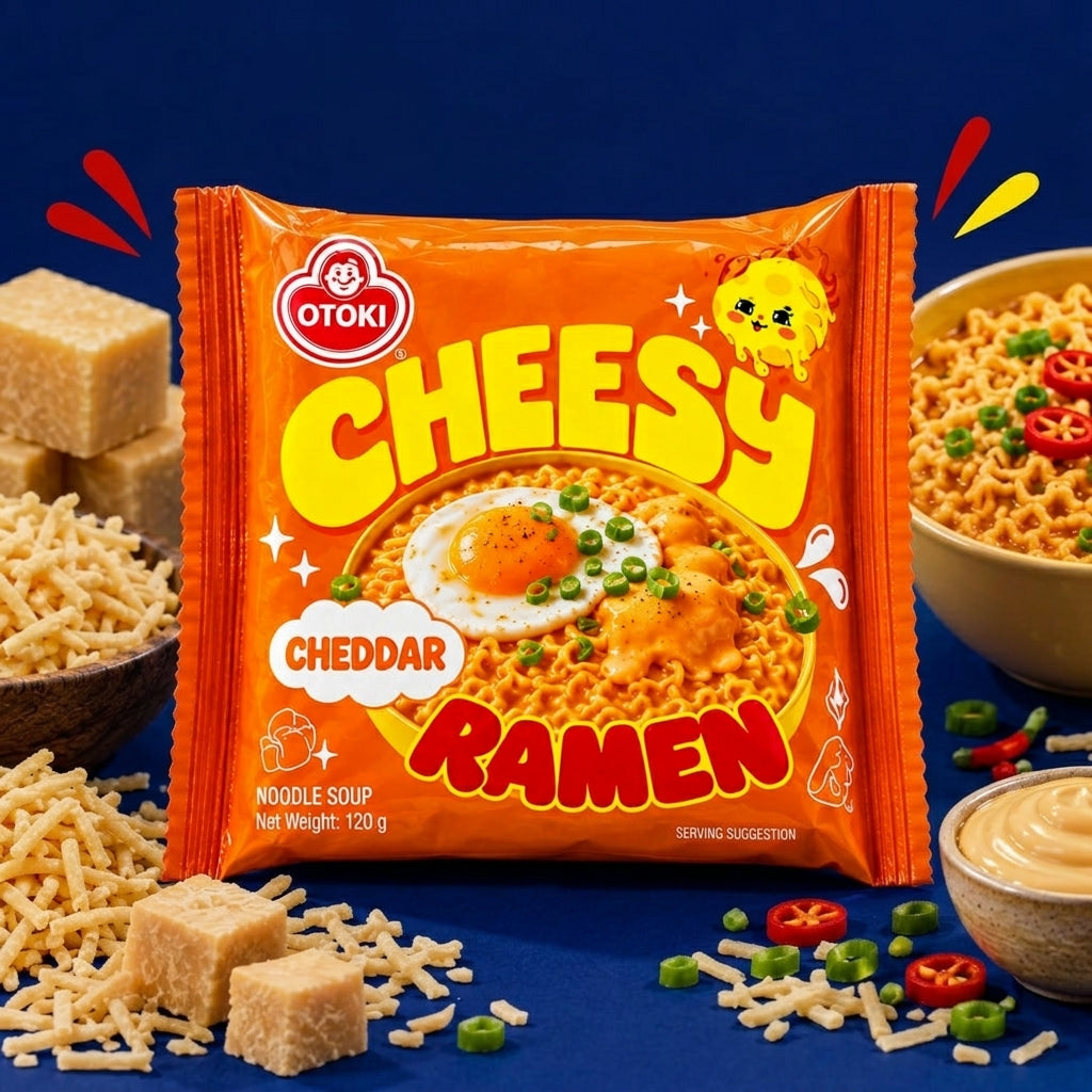 OTOKI Cheesy Cheddar Ramen noodle soup 111g pack