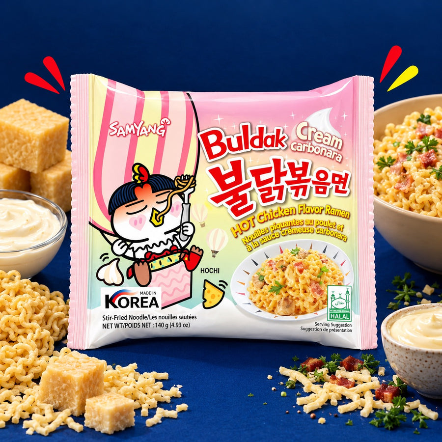 Samyang Buldak Cream Carbonara Hot Chicken Flavor Ramen 140g pack